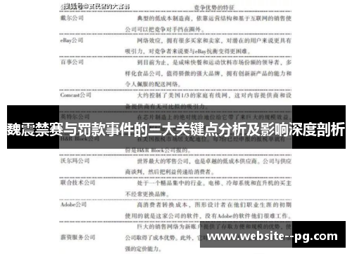 魏震禁赛与罚款事件的三大关键点分析及影响深度剖析 魏震禁赛与罚款事件的三大关键点分析及影响深度剖析